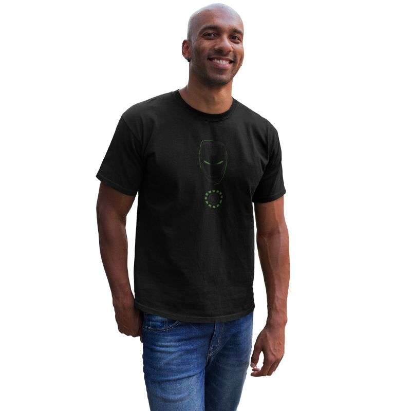 Bufftee Glow In The Dark Iron Man T-Shirt Unisex - Toxic Glow