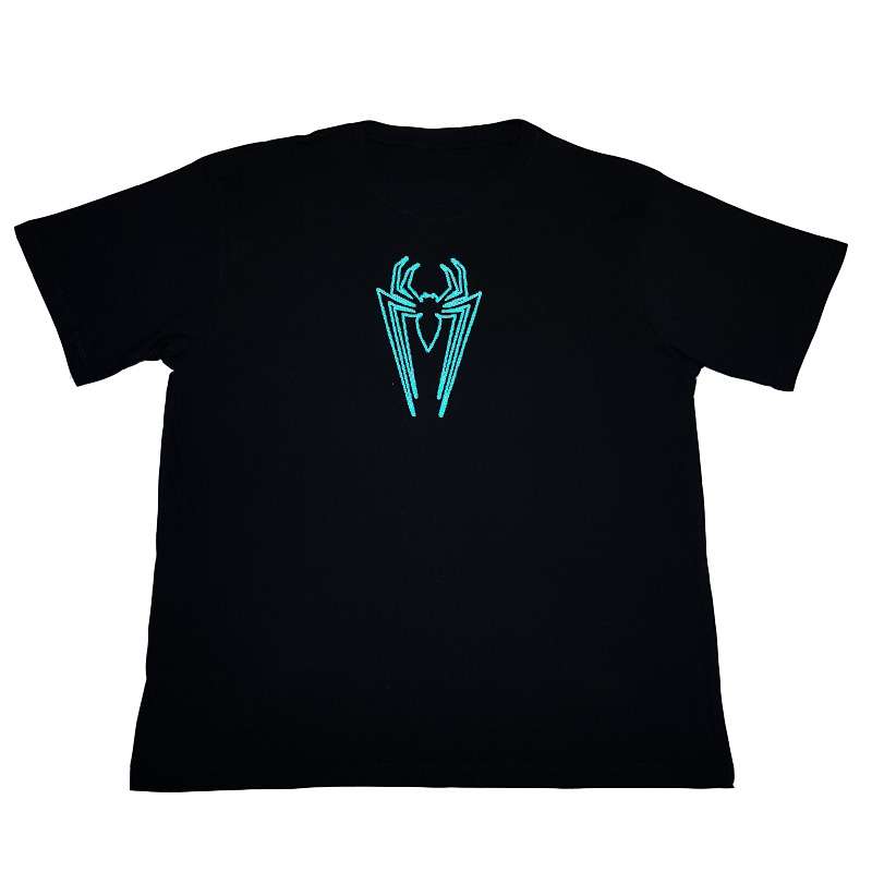Bufftee Glow In The Dark Unisex Spider Symbol Tee-165g T-Shirt