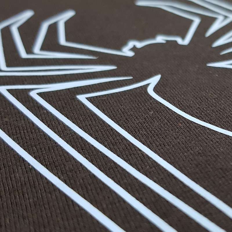 Bufftee Glow In The Dark Unisex Spider Symbol Tee-165g T-Shirt