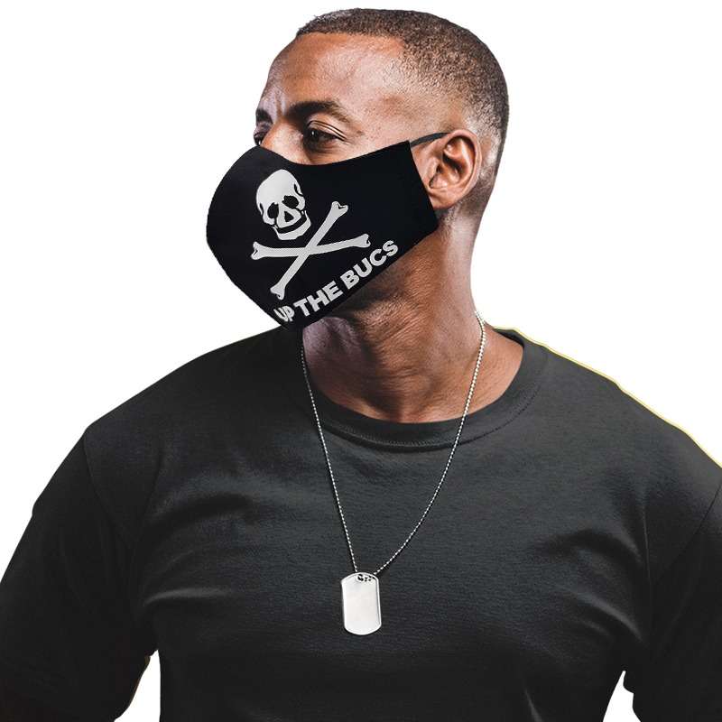 Bufftee Orlando Pirates 3 Ply Face Mask Pirates Cotton Face Mask - 2 Pack