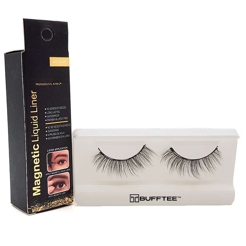 Bufftee Magnetic False Eyelash & Magnetic Eyelash Glue
