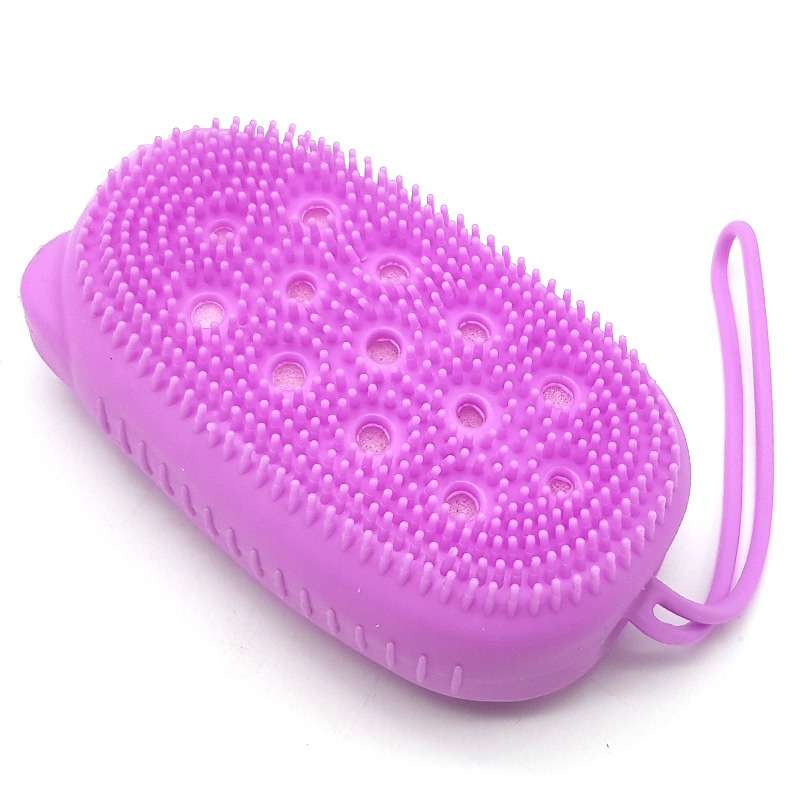 Bufftee Silicone Bath Brush-Body Cleansing Scrubber