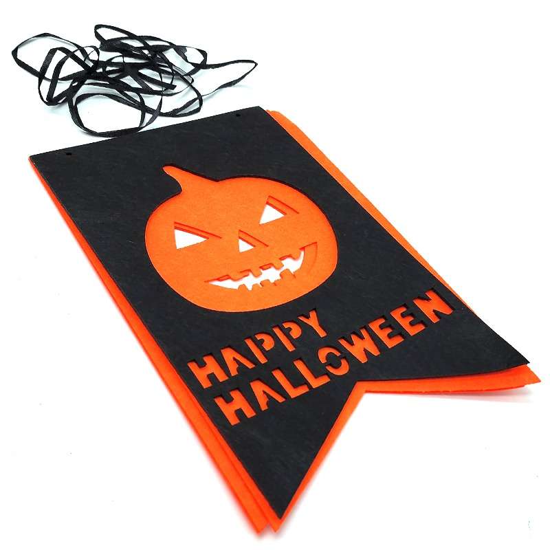 Px Happy Halloween Hanging Décor 3 Pumpkins-Halloween Buntings