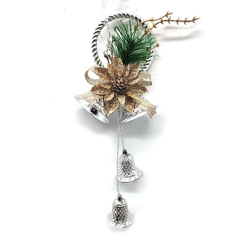 PurpleX Elegant Feature Christmas Tree Bauble 4 Silver Bells
