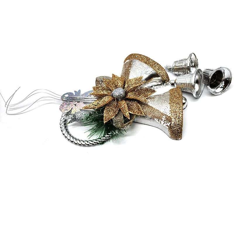 PurpleX Elegant Feature Christmas Tree Bauble 5 Gold &amp; Silver Bells