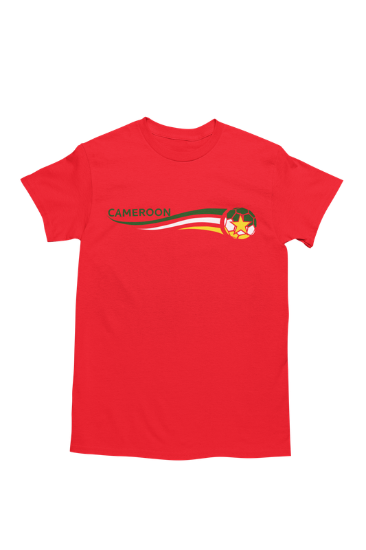 Bufftee Cameroon AFCON '24 Football Supporters T-Shirt - Unisex