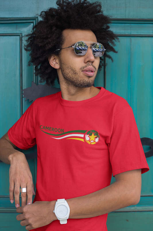 Bufftee Cameroon AFCON '24 Football Supporters T-Shirt - Unisex