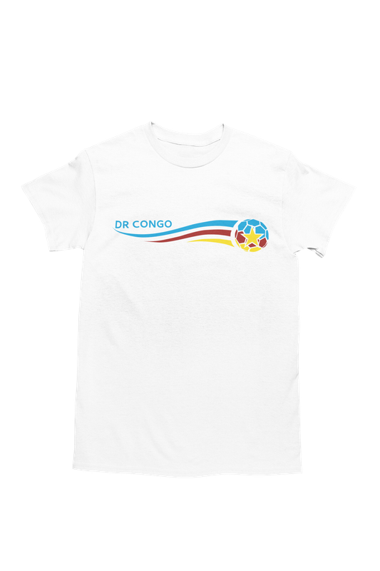 Bufftee DR Congo AFCON '24 Football Supporters T-Shirt - Unisex