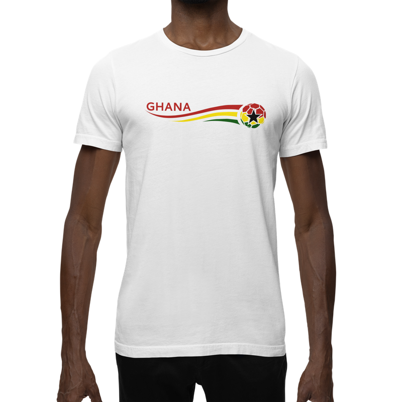Bufftee Ghana AFCON '24 Football Supporters T-Shirt - Unisex