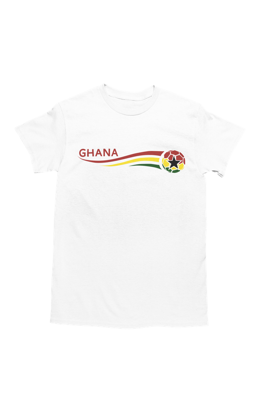 Bufftee Ghana AFCON '24 Football Supporters T-Shirt - Unisex