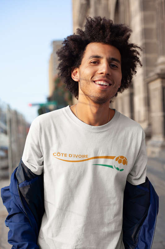 Bufftee Ivory Coast AFCON '24 Football Supporters T-Shirt - Unisex