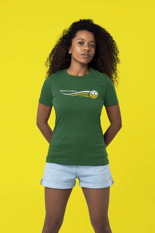 Bufftee South Africa AFCON '24 Football Supporters T-Shirt - Unisex