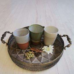 Ceramic mug - white/tall