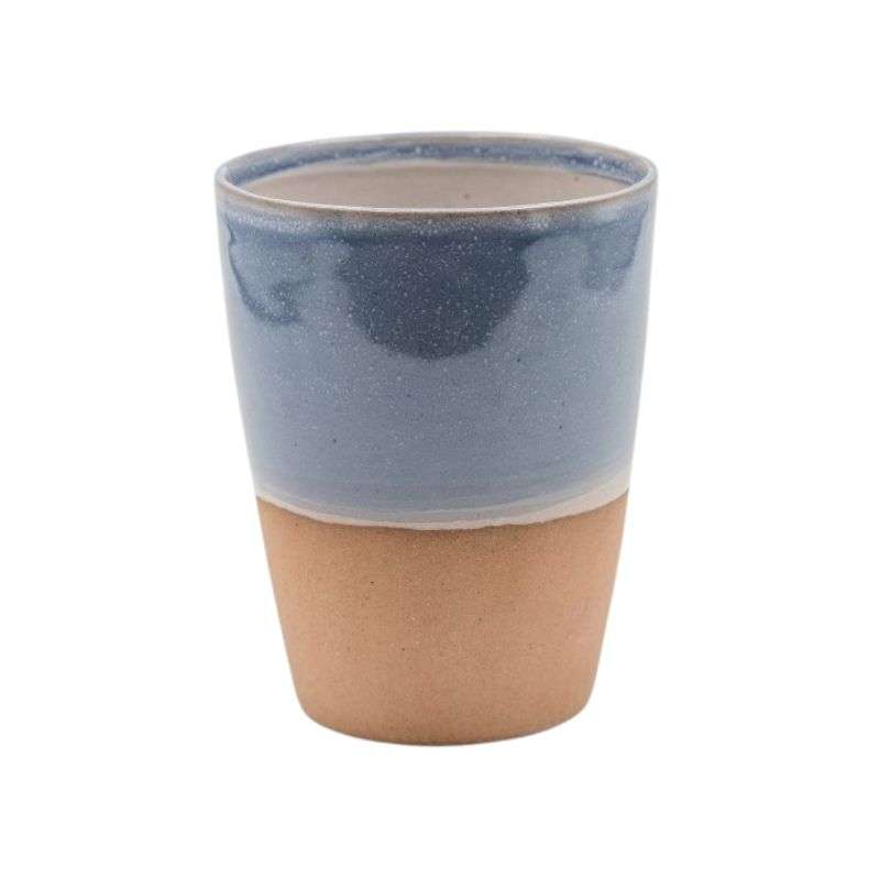 Ceramic mug - brown/blue