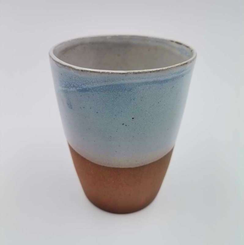 Ceramic mug - brown/blue