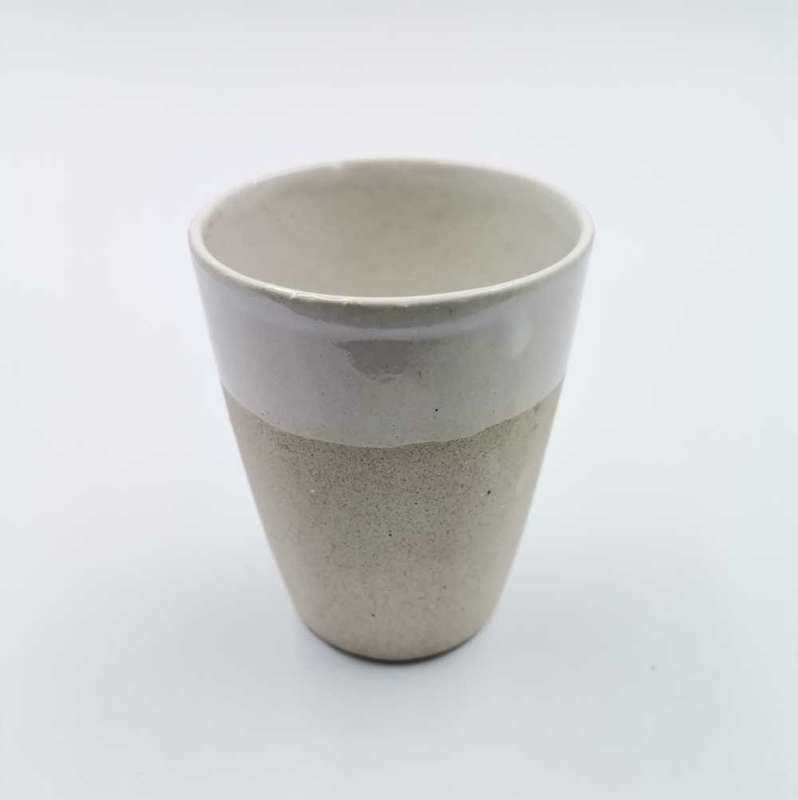 Ceramic mug - white/tall