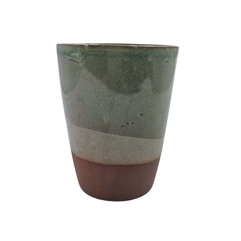 Ceramic mug - brown/green
