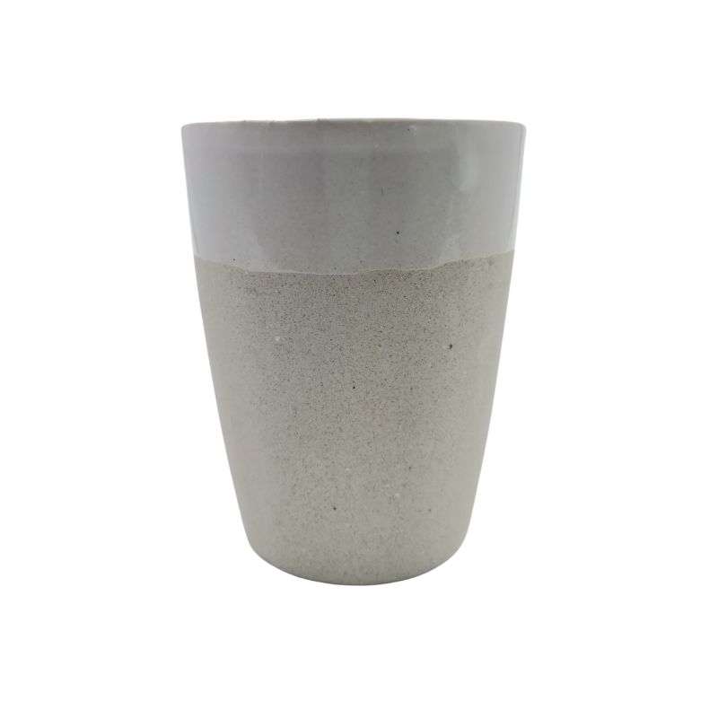 Ceramic mug - white/tall