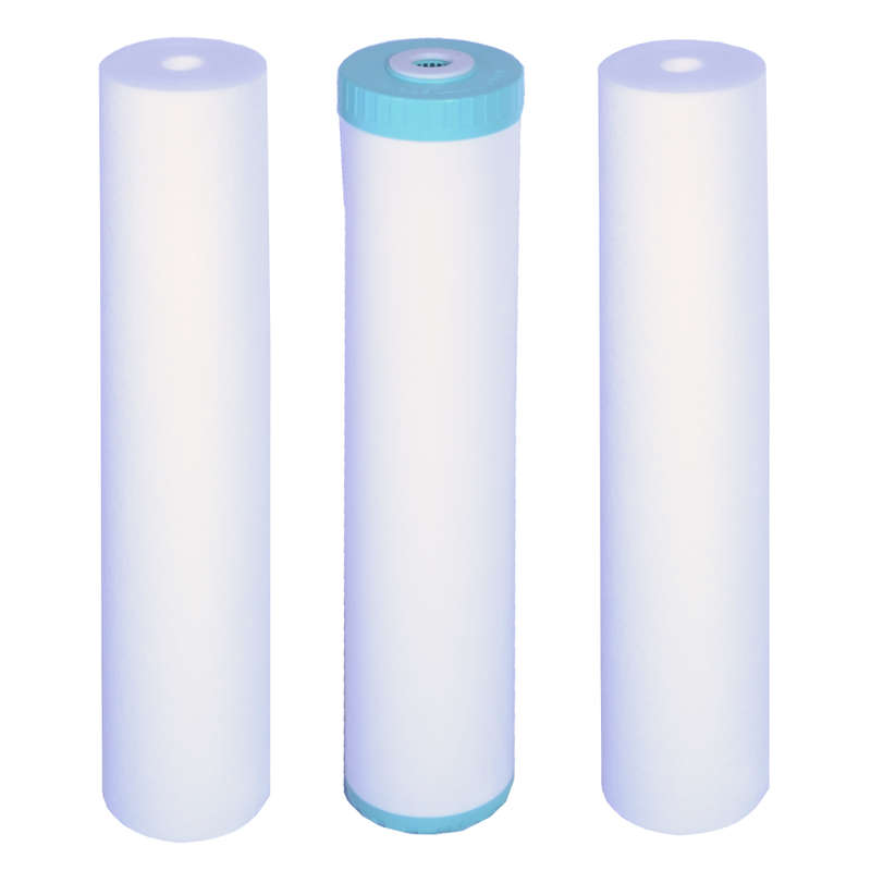 3 Stage Big Blue Water Filtration System With 25W UV Sterilizer, Sediment Filters & GAC Filter