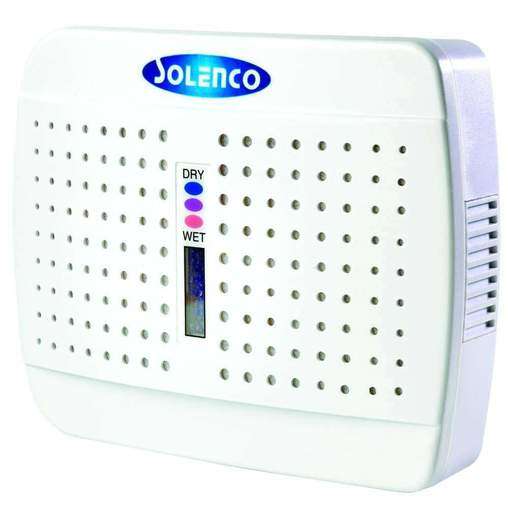 Solenco Rechargeable Mini Cupboard Dehumidifier - Solenco 1kg