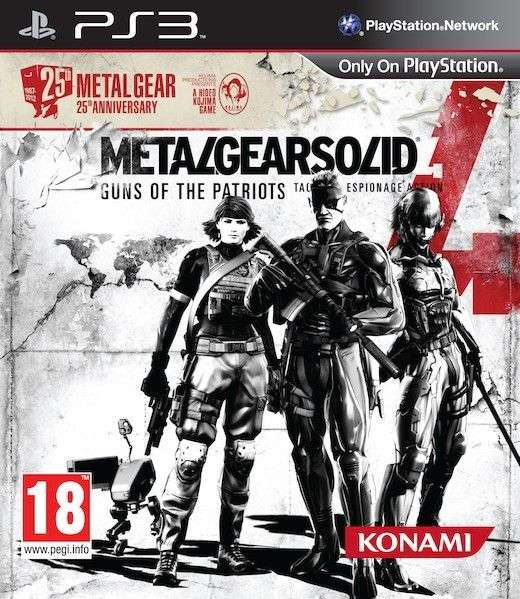 Metal Gear Solid 4: Guns of the Patriots - 25th Anniversary Edition (PS3)(Pwned) - Konami 120G