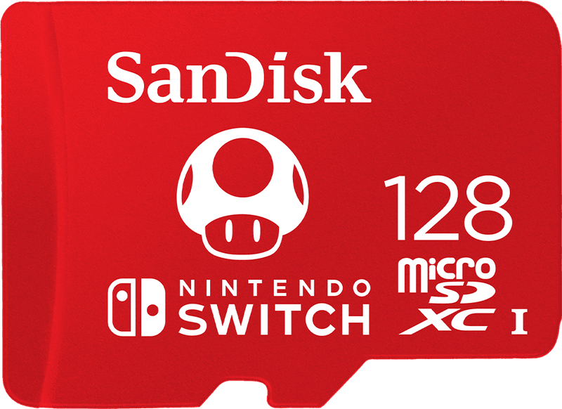 128GB Sandisk microSDXC for Nintendo Switch - Class 3 - Limited Mario Edition (NS / Switch)(New) -