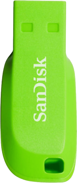 16GB SanDisk Cruzer Blade USB 2.0 Flash Drive - Green (New) - SanDisk 20G
