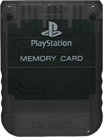 1MB PlayStation / PSX / PSone Memory Card - Smoke Grey (PS1)(Pwned) - Sony (SIE / SCE) 20G