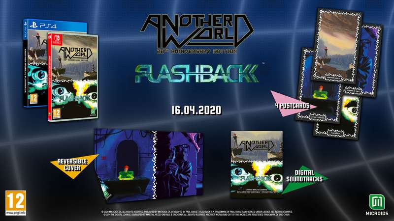 2 in 1: Another World + Flashback (PS4)(New) - Microids 90G