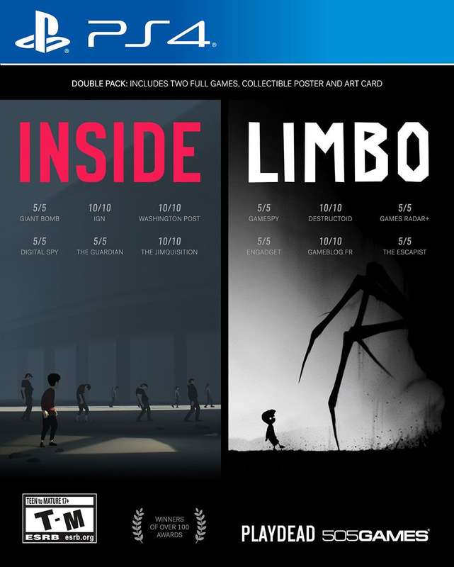 2 in 1: Inside + Limbo (NTSC/U)(PS4)(New) - 505 Games 90G