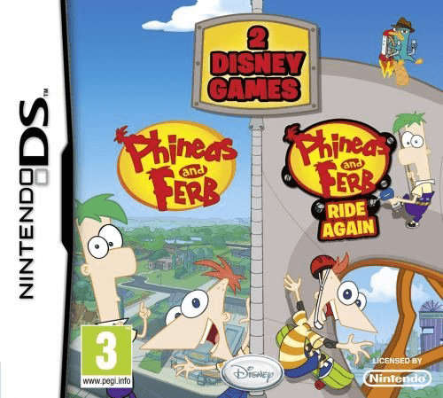 2 in 1: Phineas and Ferb + Phineas and Ferb: Ride Again (NDS)(Pwned) - Disney Interactive Studios