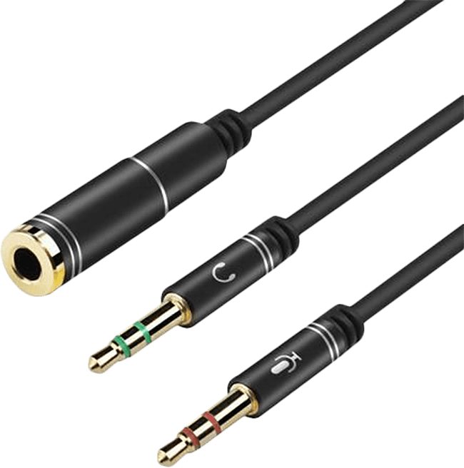 3.5mm Aux Audio Splitter Cable - 1x Female to 2x Male (New) - Various 50G