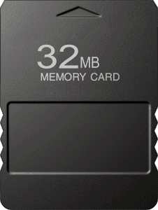 32MB PlayStation 2 Memory Card - Generic Black (PS2)(New) - Various 20G