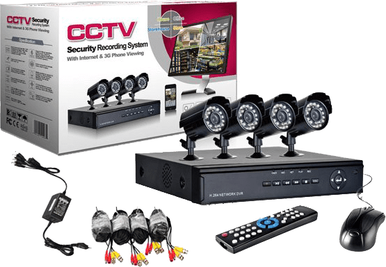 4 Channel CCTV Security System Kit (New) - Various 8000G