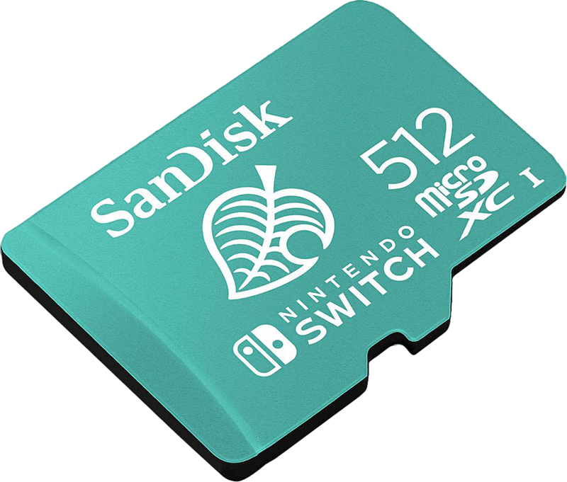 512GB Sandisk microSDXC for Nintendo Switch - Class UHS 3 - Limited Animal Crossing Leaf Edition