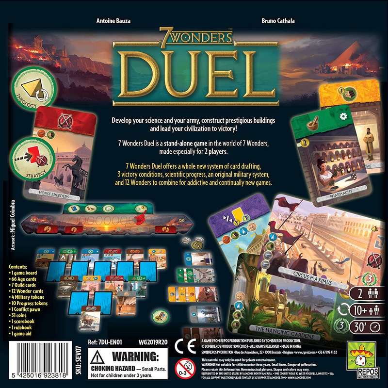 7 Wonders: Duel (New) - Repos Production 1000G