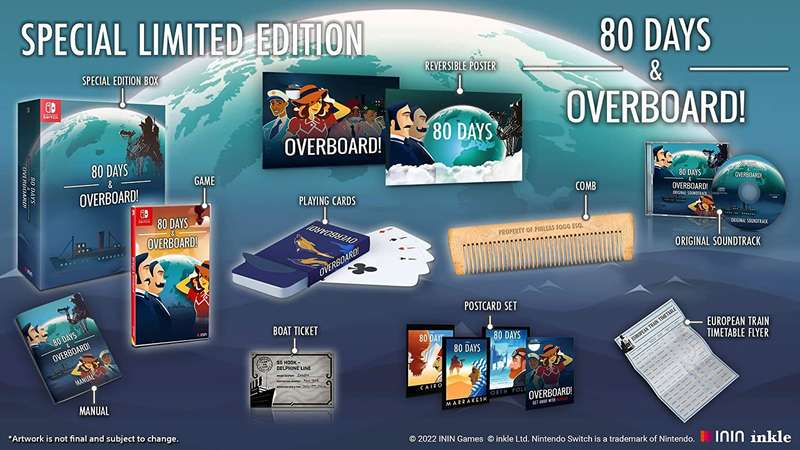 80 Days & Overboard! - Special Limited Edition (NS / Switch)(New) - ININ Games 2500G