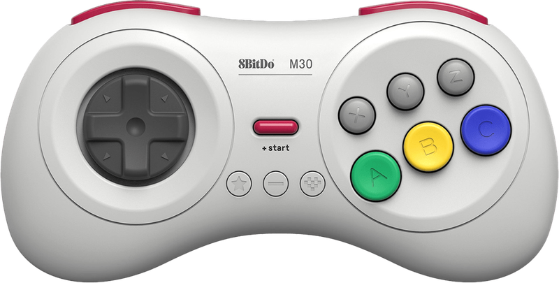 8Bitdo M30 Bluetooth Gamepad - White (PC / Switch)(New) - 8bitdo 500G