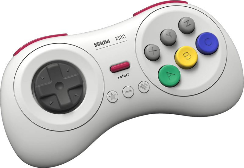 8Bitdo M30 Bluetooth Gamepad - White (PC / Switch)(New) - 8bitdo 500G