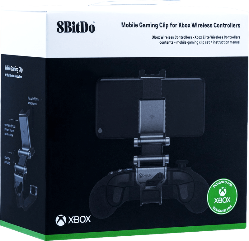 8Bitdo Mobile Gaming Clip for Xbox Wireless Controllers - Black (New) - 8bitdo 200G