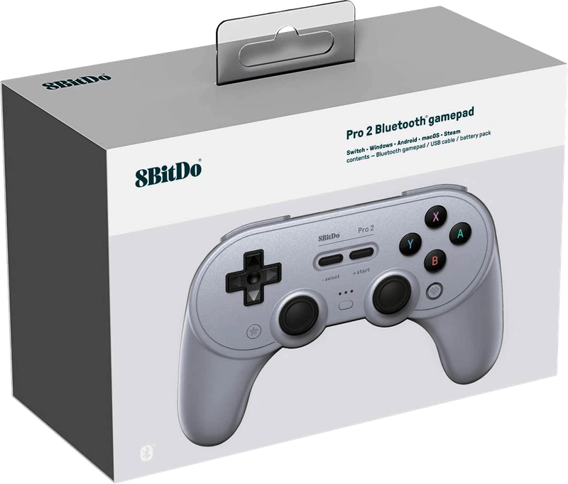 8Bitdo Pro 2 USB / Wireless Controller - Gray Edition (PC / Switch)(New) - 8bitdo 500G