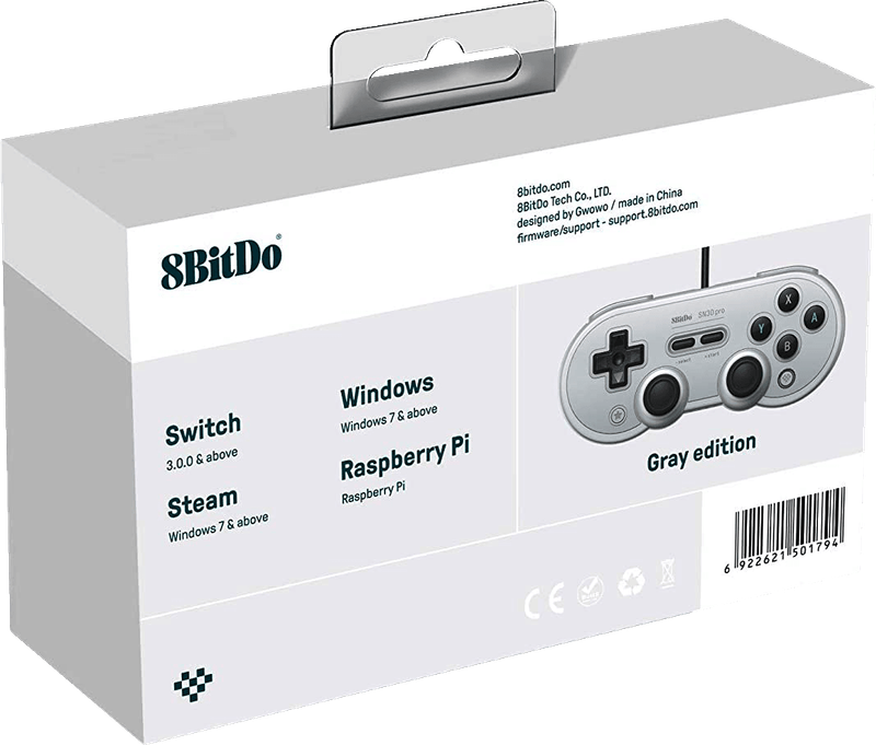 8Bitdo SN30 Pro USB Controller - Gray Edition (PC / Switch)(New) - 8bitdo 500G
