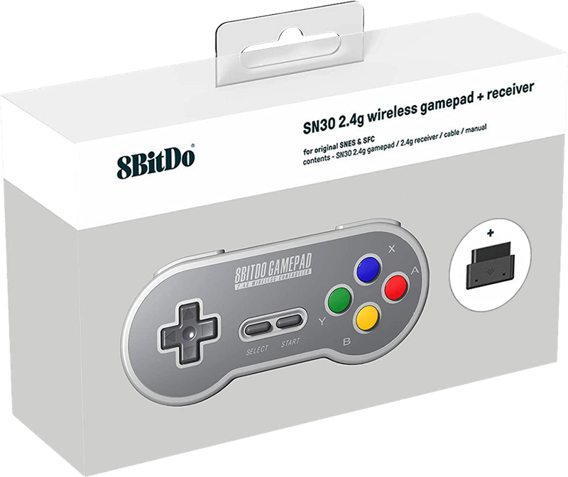 8Bitdo SN30 Wireless Controller - SF Edition (SNES)(New) - 8bitdo 500G