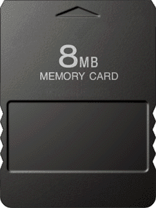 8MB PlayStation 2 Memory Card - Generic Black (PS2)(New) - Various 20G