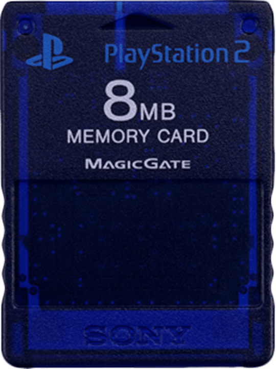 8MB PlayStation 2 Memory Card - Midnight Blue (PS2)(Pwned) - Sony (SIE / SCE) 20G