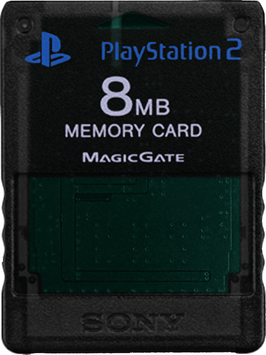 8MB PlayStation 2 Memory Card - Zen Black (PS2)(Pwned) - Sony (SIE / SCE) 20G