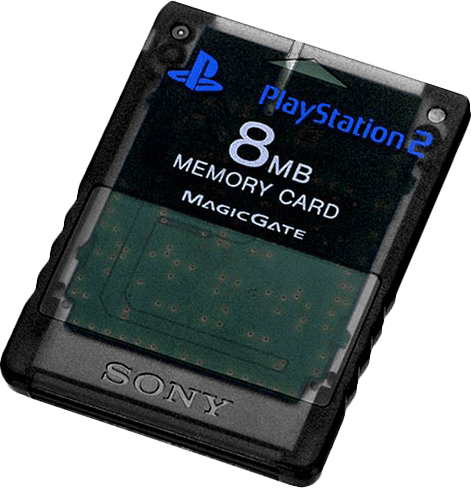 8MB PlayStation 2 Memory Card - Zen Black (PS2)(Pwned) - Sony (SIE / SCE) 20G
