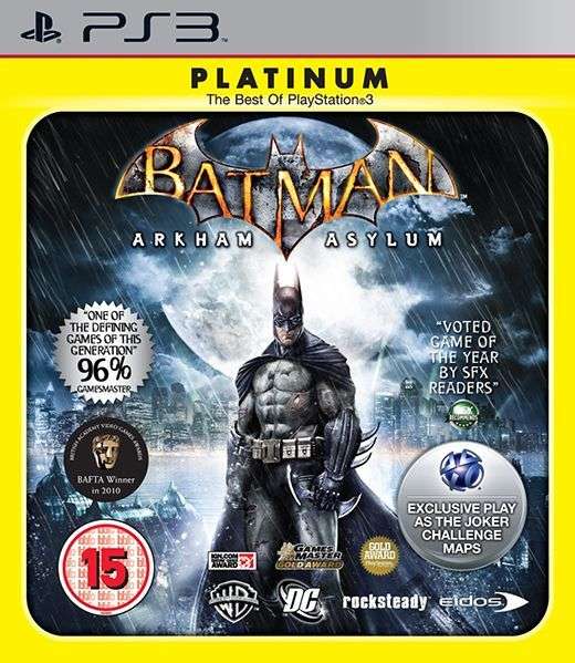 Batman: Arkham Asylum - Platinum (PS3)(Pwned) - Eidos Interactive 120G