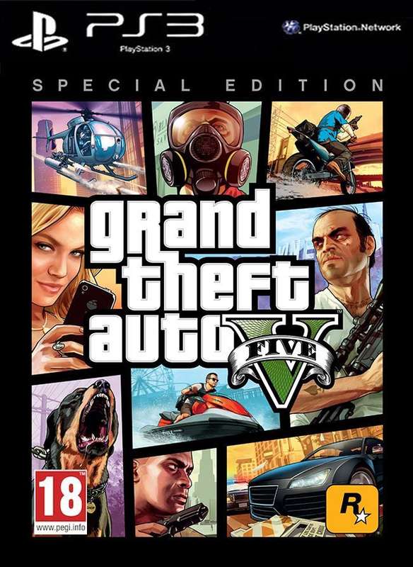 Grand Theft Auto V - Special Edition (Steelbook Edition)(PS3)(Pwned) - Rockstar Games 200G