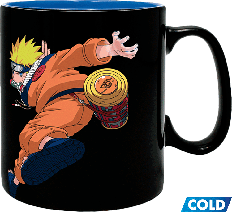 Naruto Shippuden - Naruto & Sasuke Heat Changing Mug - 460ml (New) - ABYstyle - Abysse Corp 500G